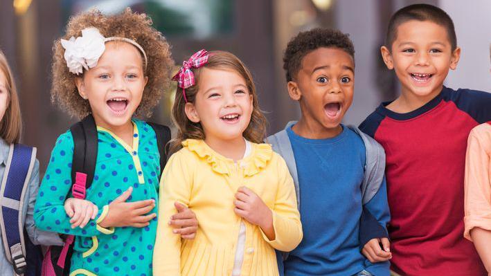 children laughing