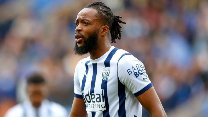 Nathaniel Chalobah of West Bromwich Albion looks on during the Sky Bet Championship match between Leicester City and West Bromwich Albion at The King Power Stadium on April 20, 2024 in Leicester, England