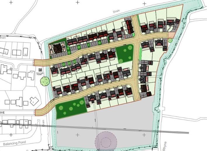 Plan of housing development