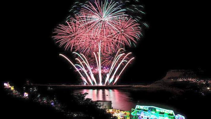 Fireworks at Whitby Regatta 