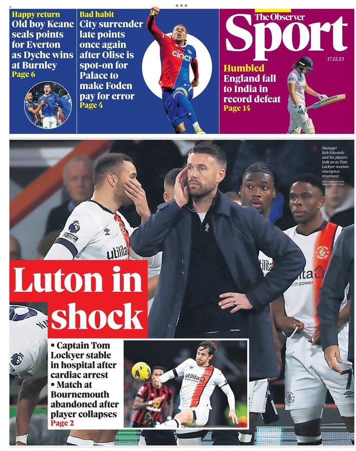 The back page of the Observer