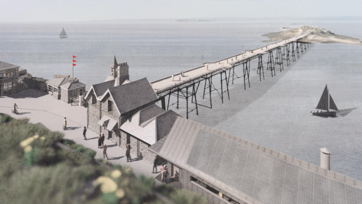 An image of how Birnbeck Pier could look like after renovations