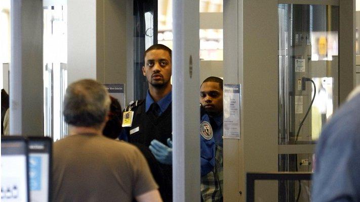 US airport security staff in Washington DC