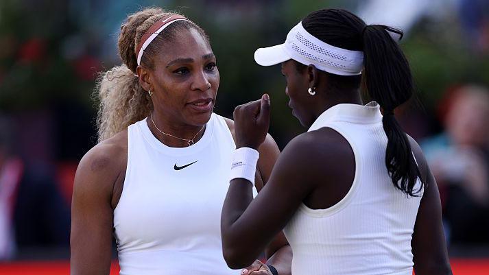 Serena Williams and Victoria Mboko