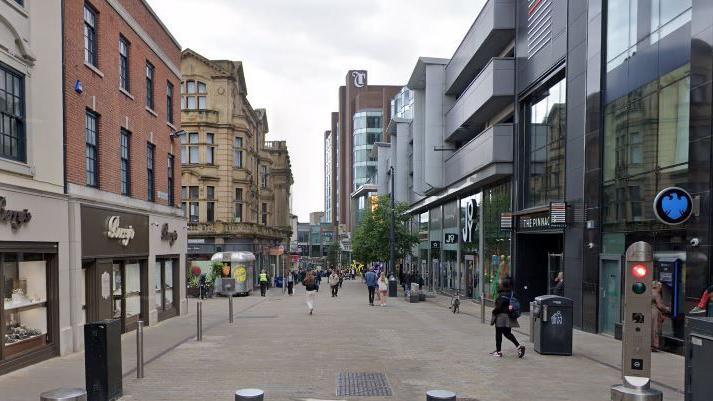 A view along Albion Street in Leeds