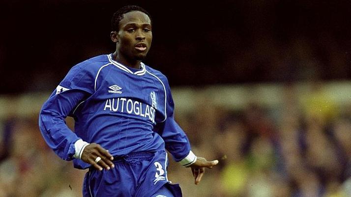 Celestine Babayaro in action for Chelsea