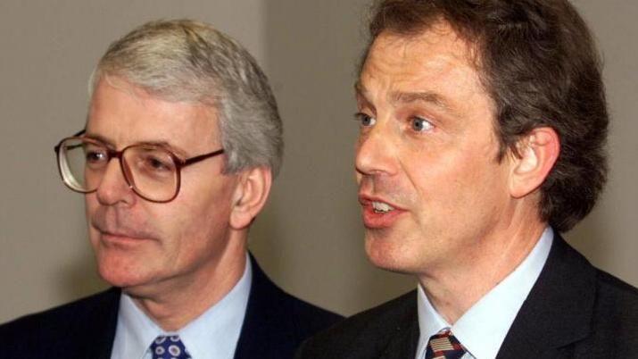 John Major and Tony Blair