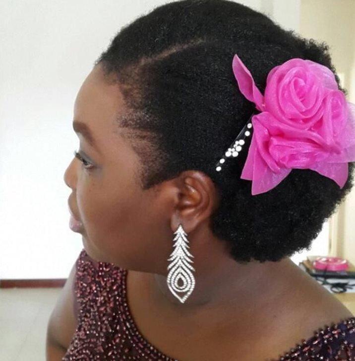 Naa Akuyea Shika Pappoe shows off her hair