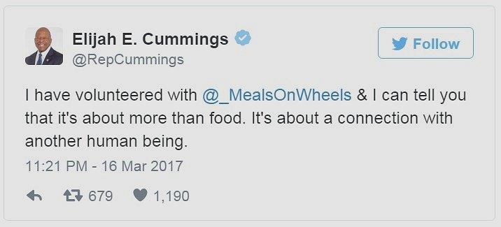 I have volunteered with @_MealsOnWheels & I can tell you that it's about more than food. It's about a connection with another human being.