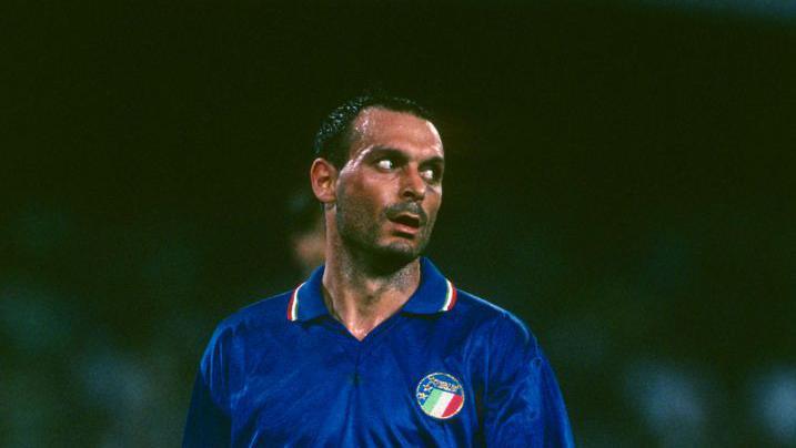 Salvatore Schillaci in action for Italy