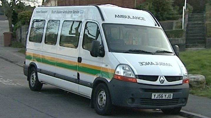 South Western Ambulance Trust patient transport ambulance