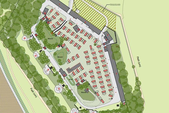 Caravan site plan