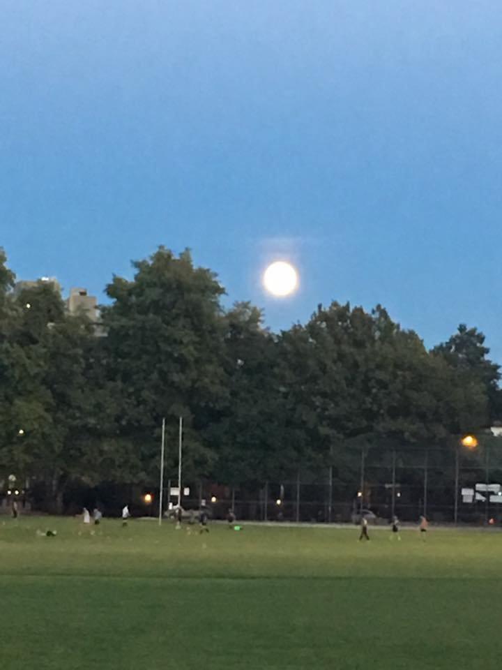 Louise Shipway sent us this picture of the full moon rising over Kitsilano in Vancouver