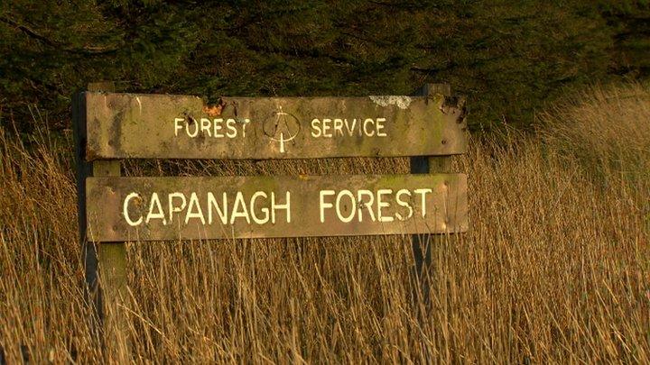 A sign that reads: Capanagh Forest