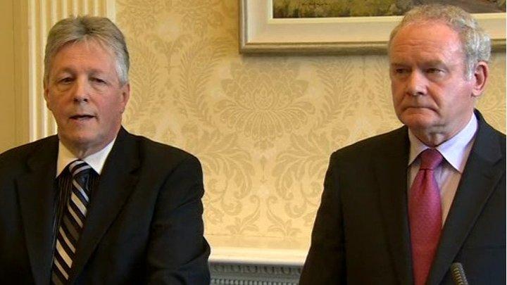 Peter Robinson and Martin McGuinness