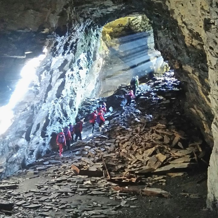 Caving at Rhos y Gweliau