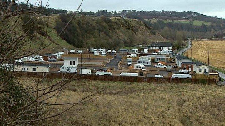 St Cyrus traveller site