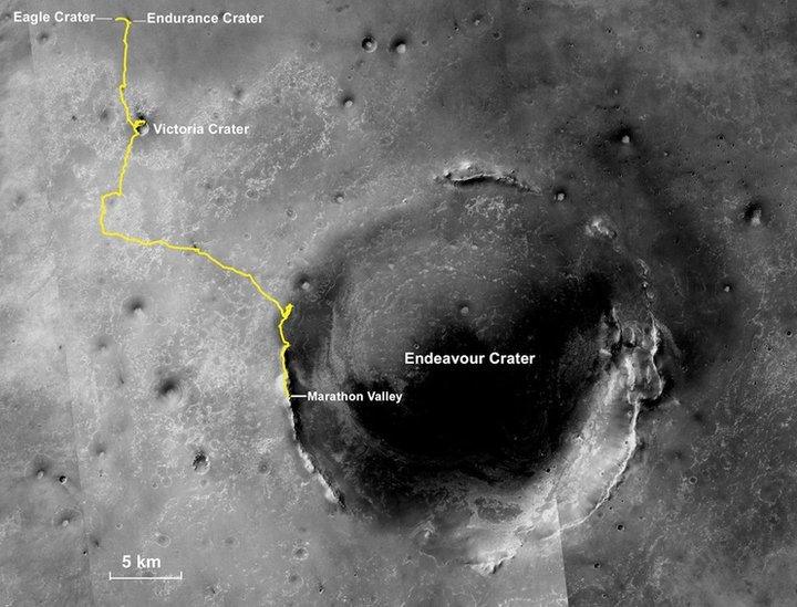 The route of the Nasa marathon