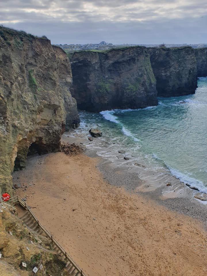 Cliff fall at Whipsiderry