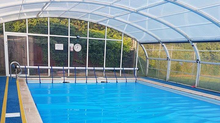 An empty St Michael's Swimming Pool 