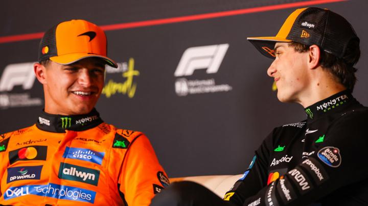 McLaren team-mates Lando Norris and Oscar Piastri