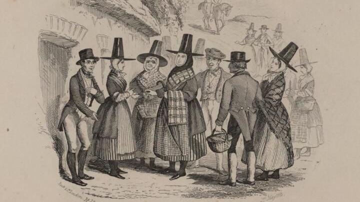 Criw mewn gwisg draddodiadol