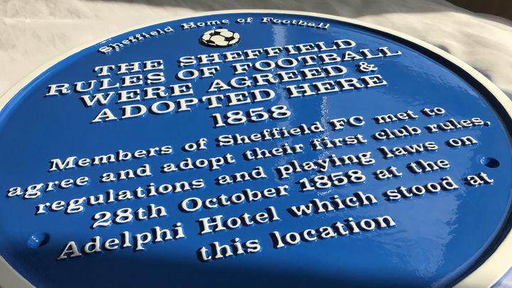 The latest blue plaque from the SHOF group