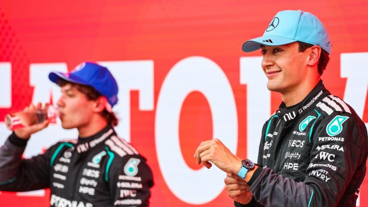Canadian Grand Prix 2026: George Russell & Kimi Antonelli 'lucky not to  crash' in sprint - BBC Sport