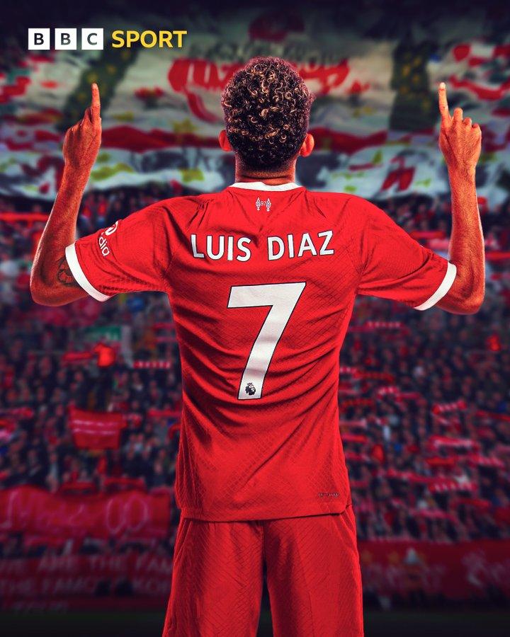 プレミアリーグ リバプール LUIS DÍAZ 7番 ユニフォームM プレミアリーグ リバプール LUIS DÍAZ 7番 ユニフォームM - メルカリ