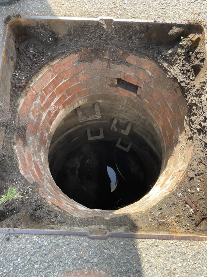 A storm drain