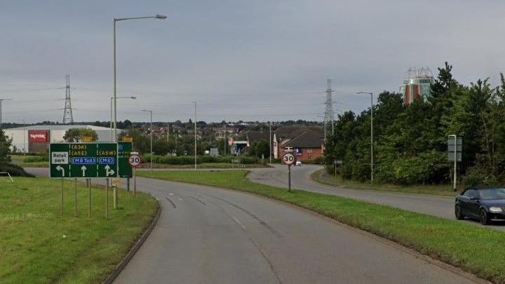 Eastern Way near the Churchbridge roundabouts