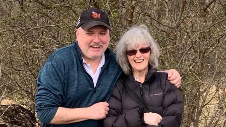 Ian and his sister Linda, who has MND