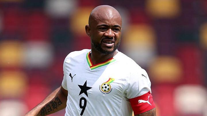 Jordan Ayew in action for Ghana