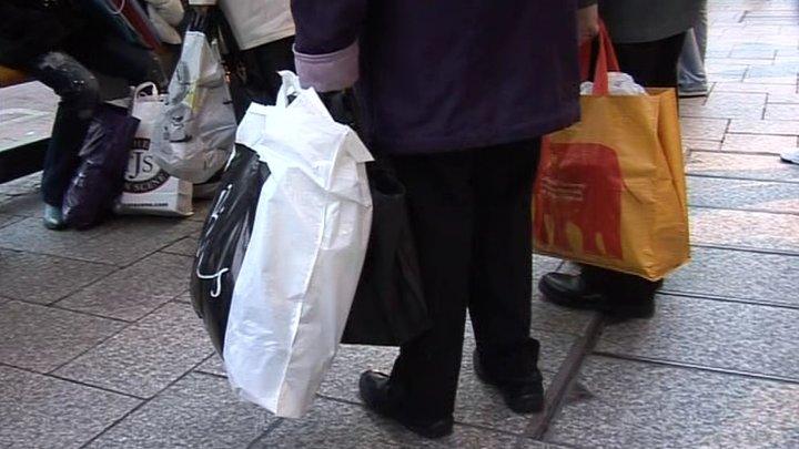 Shoppers in Belfast