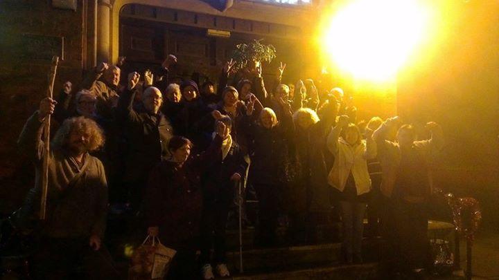 Campaigners leave Fenton Town Hall