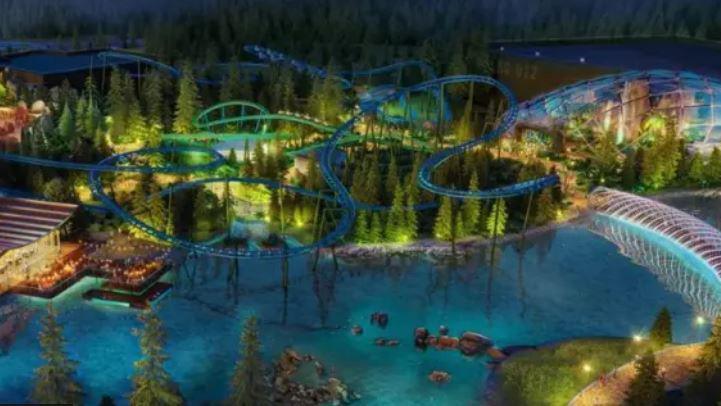 CGI image of London Resort theme park 