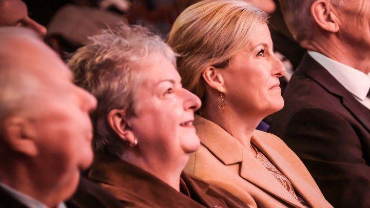 Ruth Eastwood sits alongside the Duchess of Edinburgh in a production at the theatre