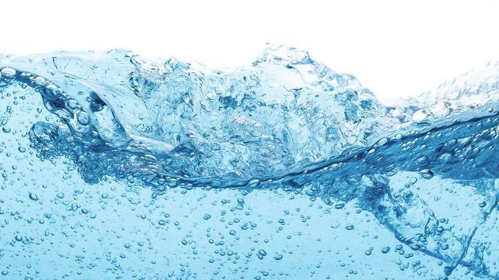 Blue water wave.