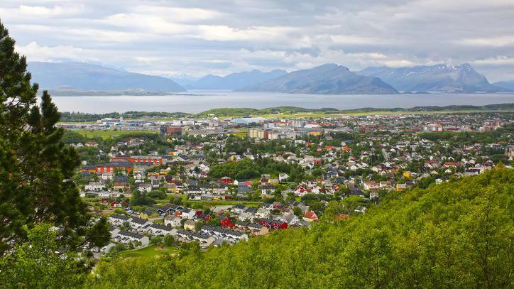 View of Bodo in Norway.