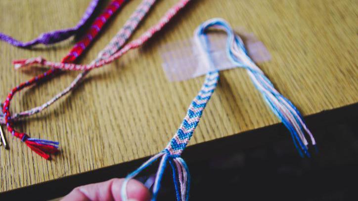 friendship bracelet, string