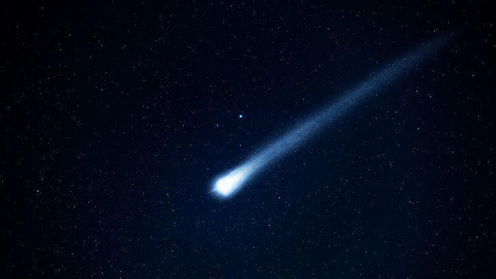 Comet in space