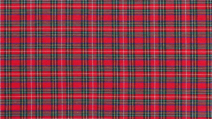 A close-up of a tartan pattern.