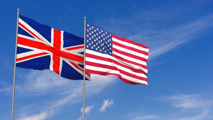 UK and Us flags