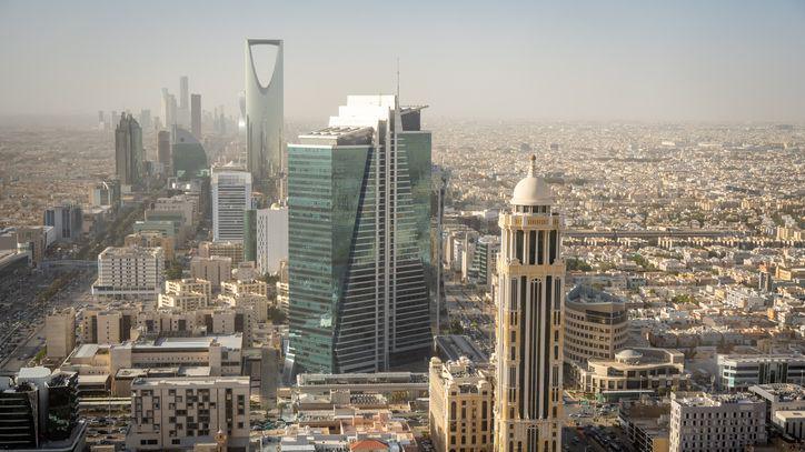 An aerial view of Saudi Arabia's capital, Riyadh 