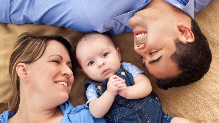 Parents with baby