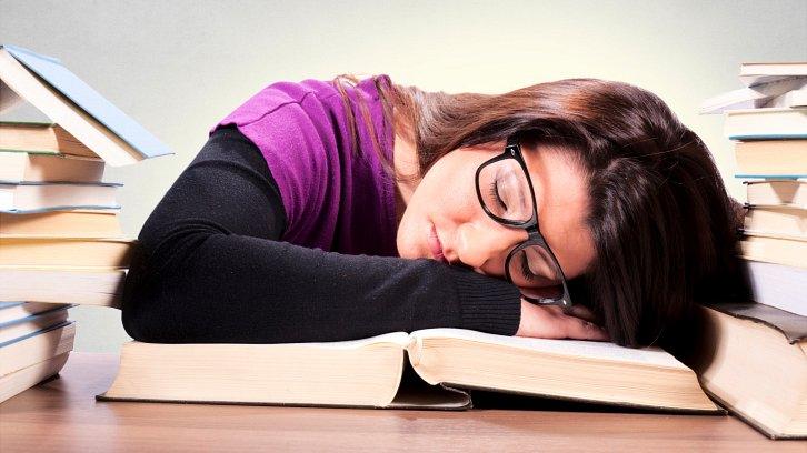 Falling asleep while studying