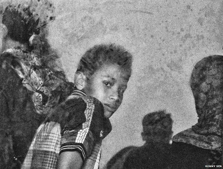 A boy at the relief camp