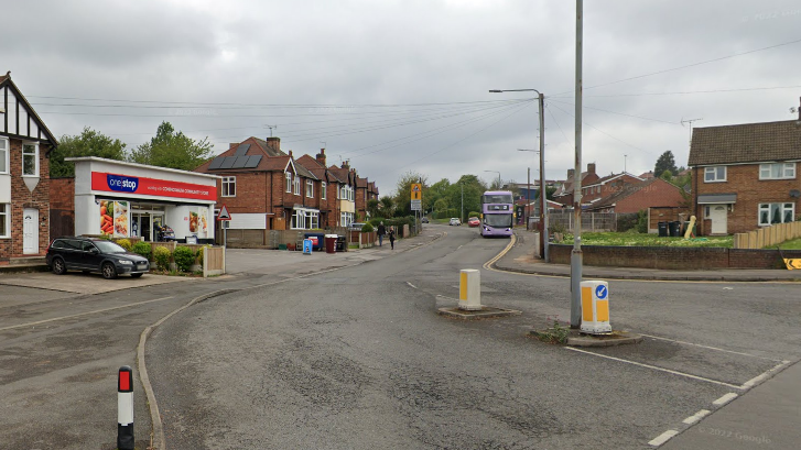 A street view of Coningswath Road in Carlton, from the junction of Cavendish Road.