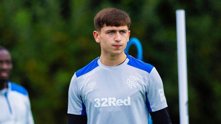 Mikey Moore in Rangers training