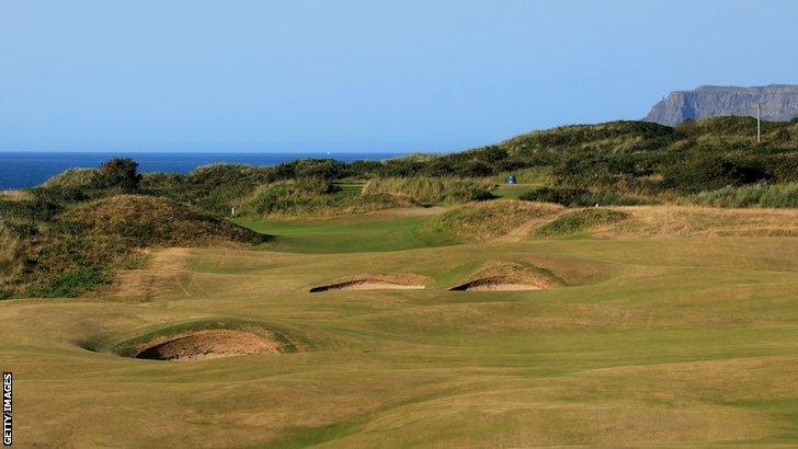 Hole 4 Fred Daly's 479 yards par-4